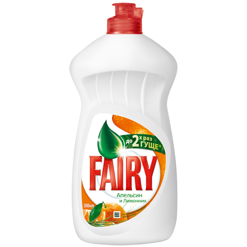 Средство для мытья посуды Fairy "Апельсин и Лимонник", 0,5л