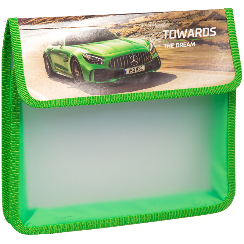 Папка для тетрадей 1 отделение, А5, ArtSpace "Авто. Supercar", пластик, на липучке