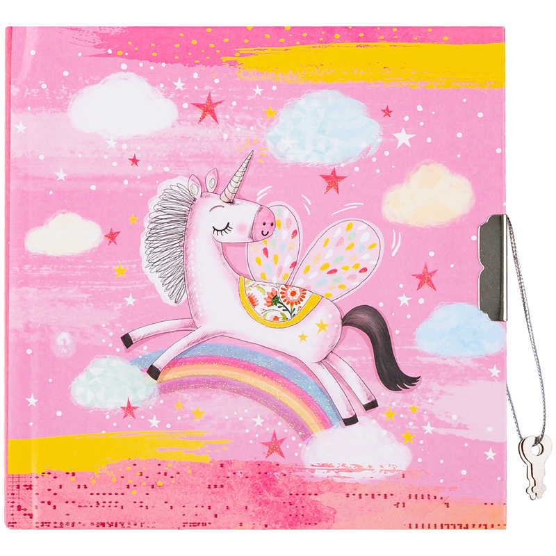 Записная книжка 7БЦ А6 60л. ArtSpace "Happy unicorn" метал. замок
