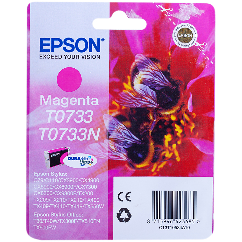 Картридж ориг. Epson T0733 пурпурный для C79/C110/СХ3900/4900/5900 (5,5мл)