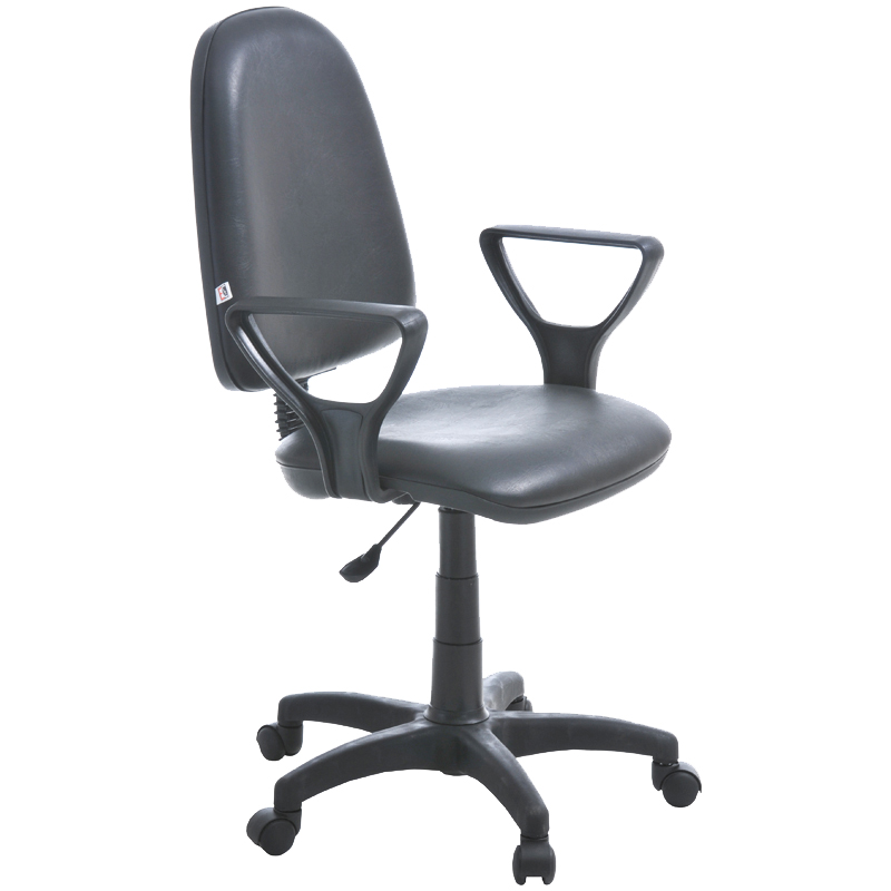 Кресло оператора Furniture "Престиж", кожзам черный