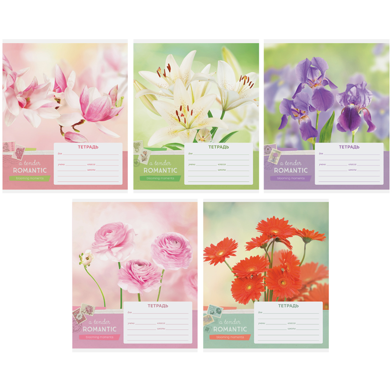 Тетрадь 18л., линия ArtSpace "Цветы. Blooming moments"