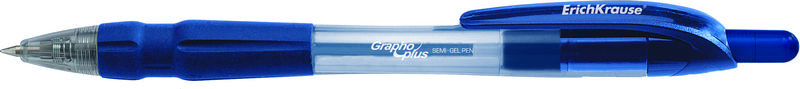 Ручка шариковая автоматическая "Grapho Plus", синяя, 0,5мм, грип