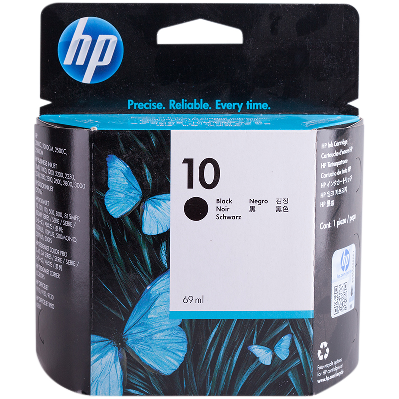 Картридж ориг. HP C4844AE (№10) черный для Business Inkjet 1000/1100/1200/DesignJet 500  (1750стр)
