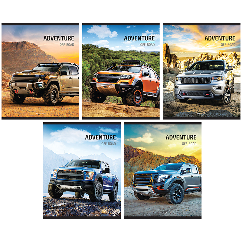 Тетрадь 48л., А5, клетка ArtSpace "Авто. Off-road adventures"
