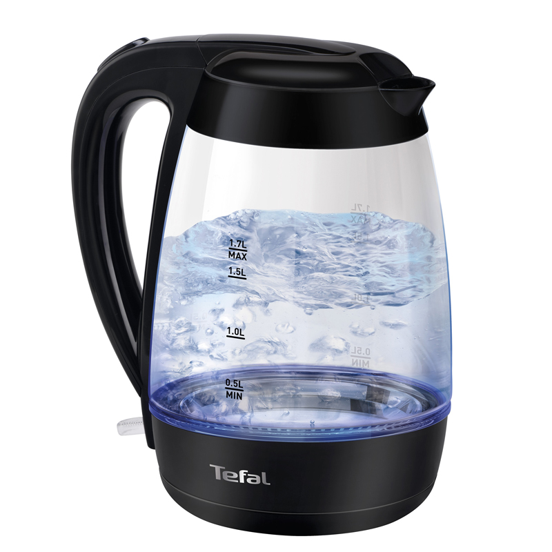 Чайник электрический Tefal KO450832, 1,7л, 2400Вт, с подсветкой, стекло/пластик