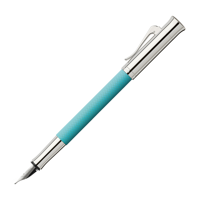 Ручка перьевая Graf von Faber-Castell "Guilloche Turquoise Medium", подар. уп.