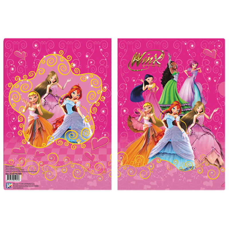 Папка-уголок А4 Winx, голография