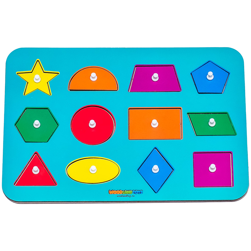 Игра развивающая Woodlandtoys "Монтессори. Геометрические формы"