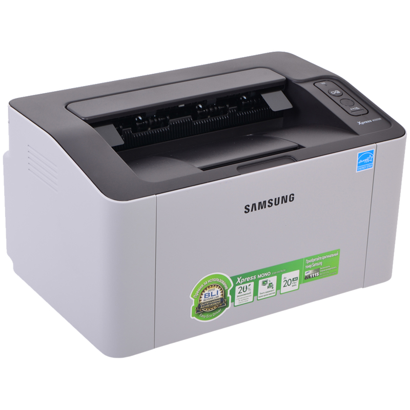 Принтер Samsung SL-M2020W А4, 20стр./мин, 1200x1200dpi, NFC/USB/802.11 b/g/n, 400Mhz, 64Мб