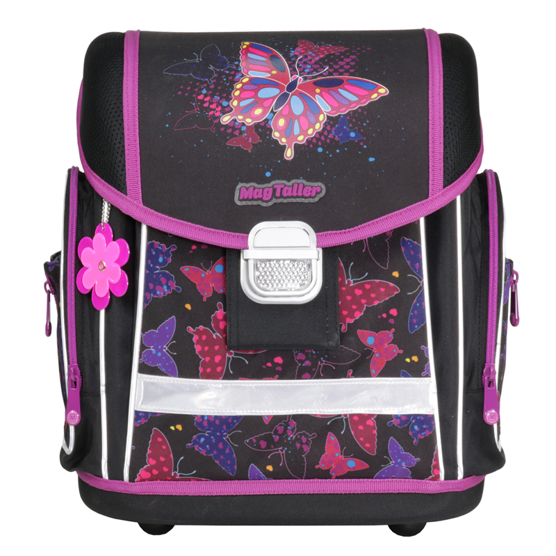 Ранец MagTaller EVO "Rainbow Butterfly" 37*30*21см, 1 отделение, 3 кармана, эргономичная спинка