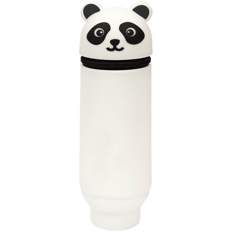 Пенал мягкий, 200*55*50 Berlingo "Panda", силикон, белый