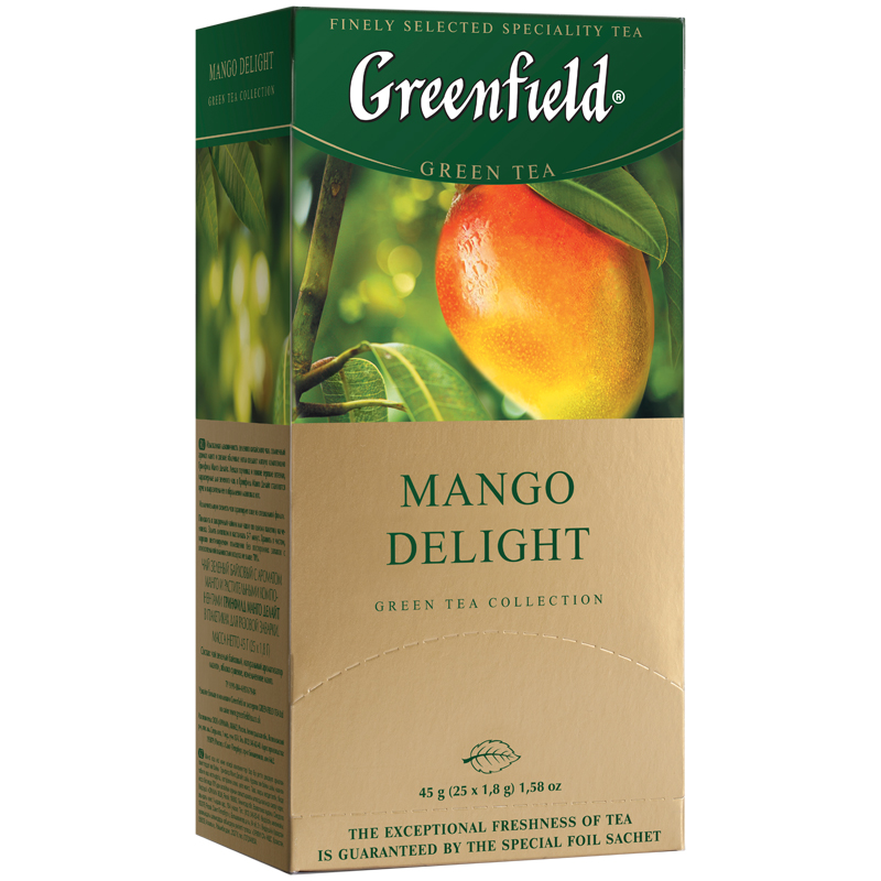 Чай Greenfield "Mango Delinght", 25 фольг. пакетиков по 1.5г