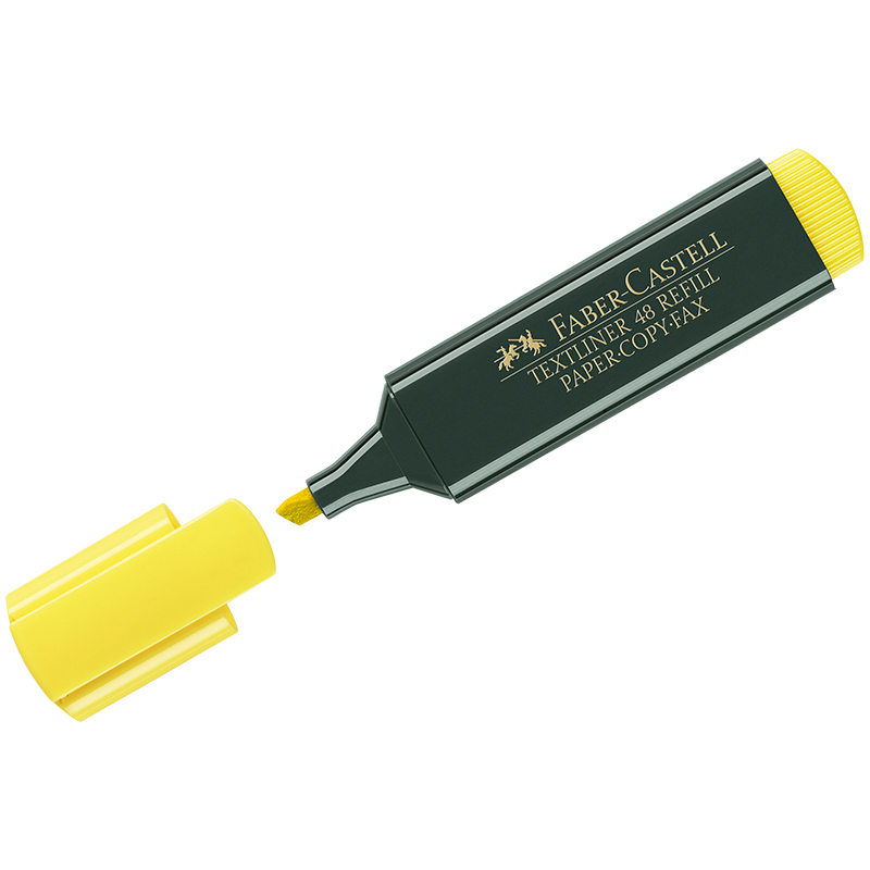 Текстовыделитель Faber-Castell "1548" желтый, 1-5мм