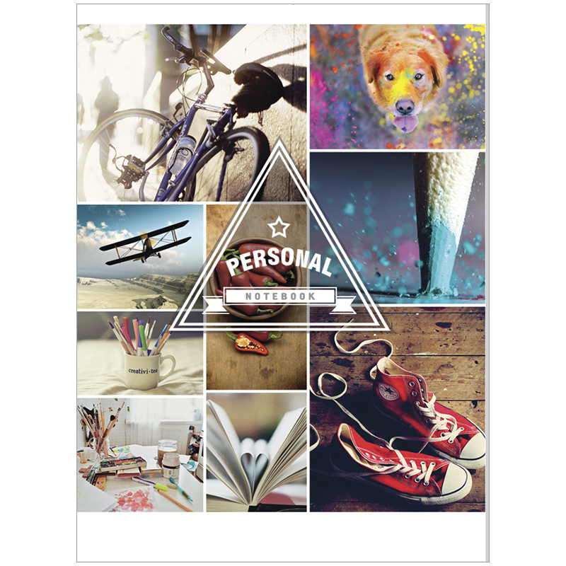 Записная книжка А7 64л. 7БЦ "Коллаж. My style", глянцевая ламинация