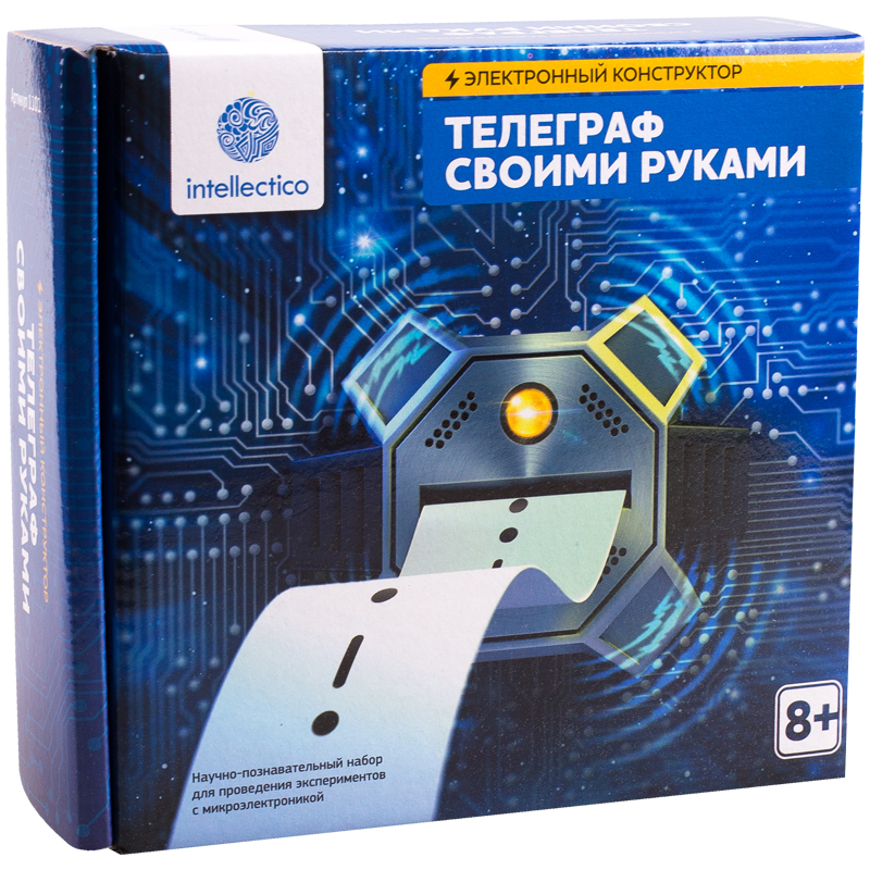Набор научно-познавательный Intellectico "Электронный конструктор. Телеграф своими руками"