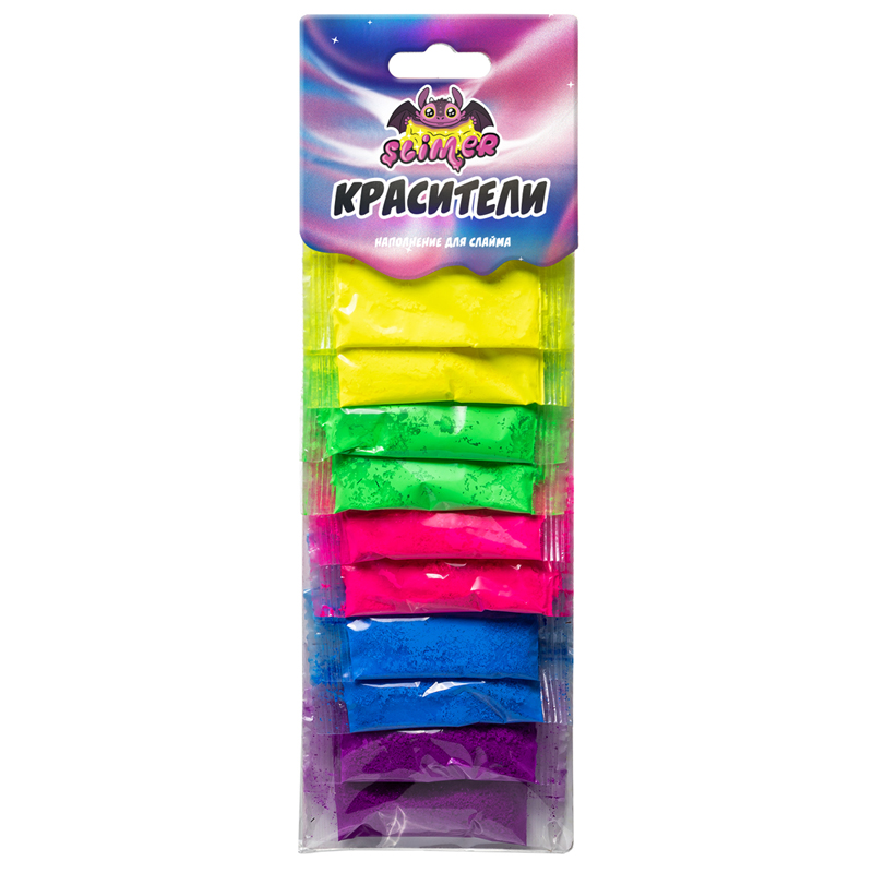 Наполнение для слайма Slimer Красители, стриплента, 10шт., ассорти