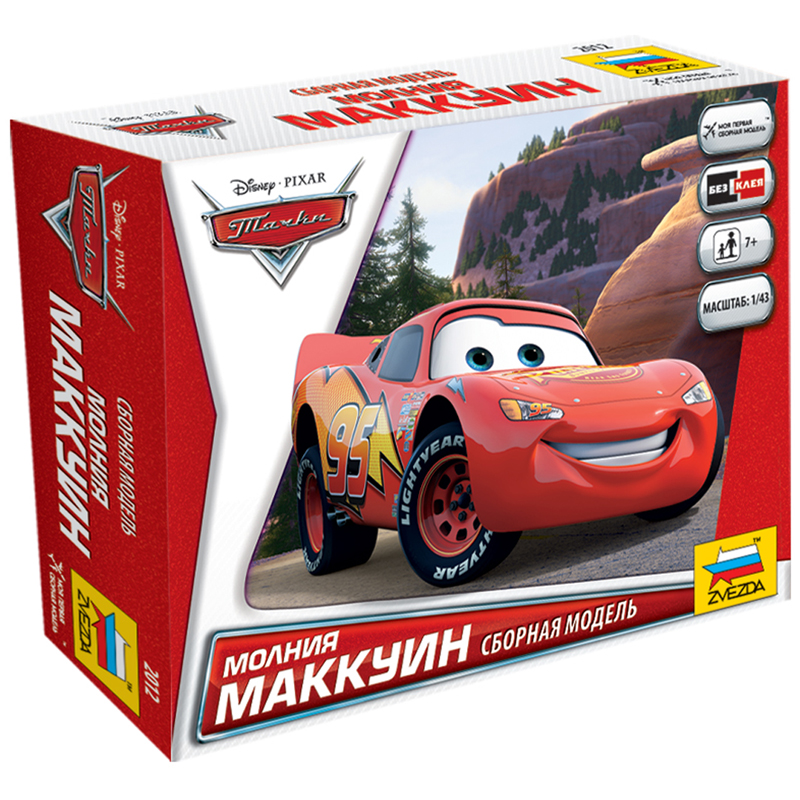 Модель для сборки Звезда "Disney. Тачки. Маккуин", картонная коробка