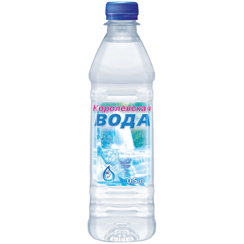 Вода питьевая газированная Королевская вода, 0,5л, пластиковая бутылка