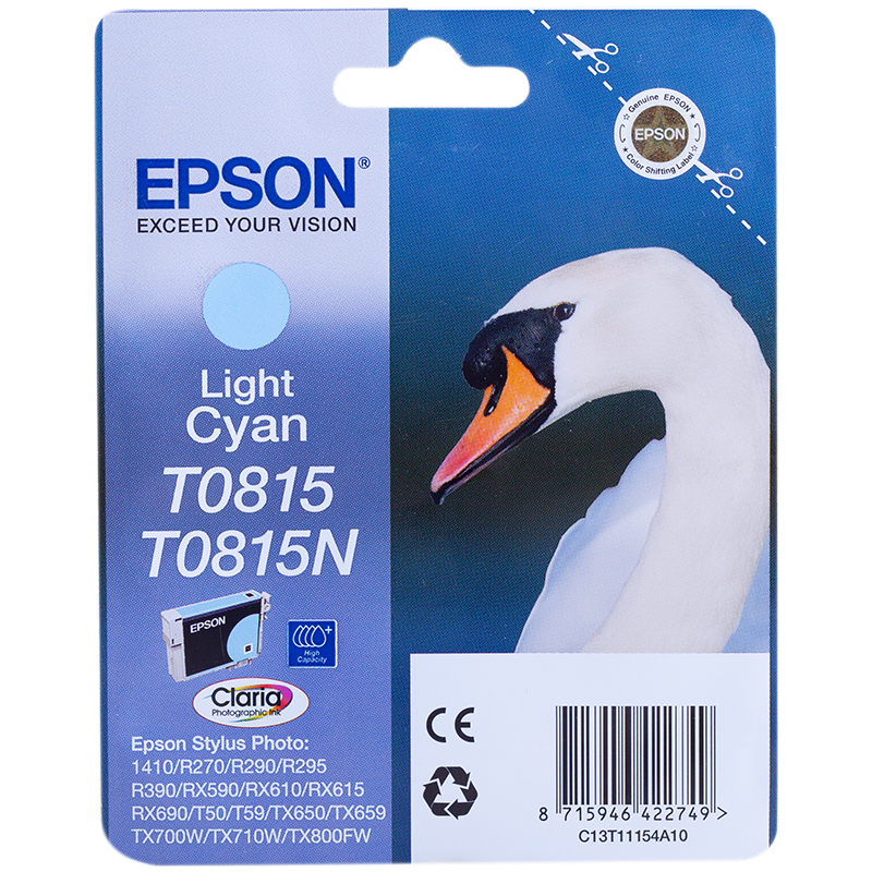 Картридж ориг. Epson T0815 светло-голубой для R270/290/295/390/1410/T50/59/RX590/610 (11,1мл)