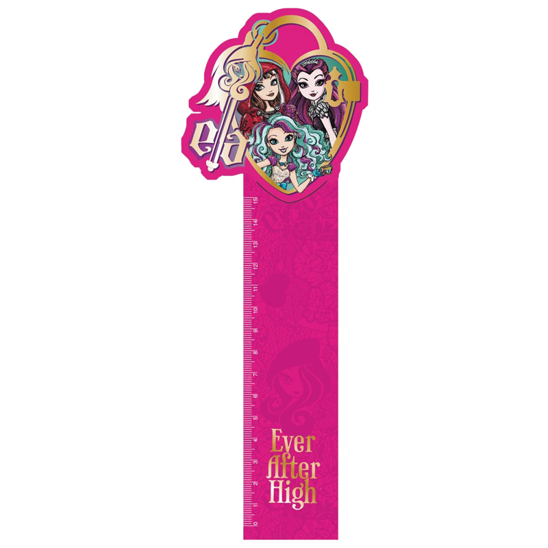 Закладка -линейка "Ever After High", 15см, пластиковая