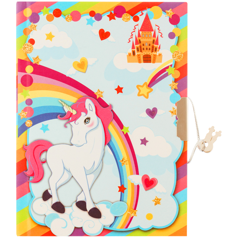 Записная книжка 7БЦ А6 64л. ArtSpace "Unicorn", метал. замок
