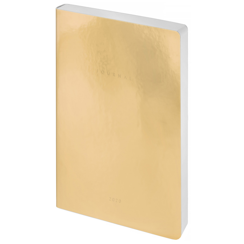 Ежедневник датир. 2020г., A5, 176л., кожзам, Greenwich Line "Galaxy. Golden mirror", тон. блок