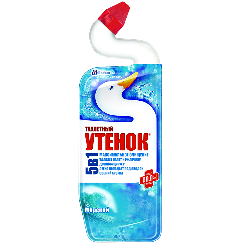 Средство для туалета Туалетный утенок "Морской", 5в1, 750мл