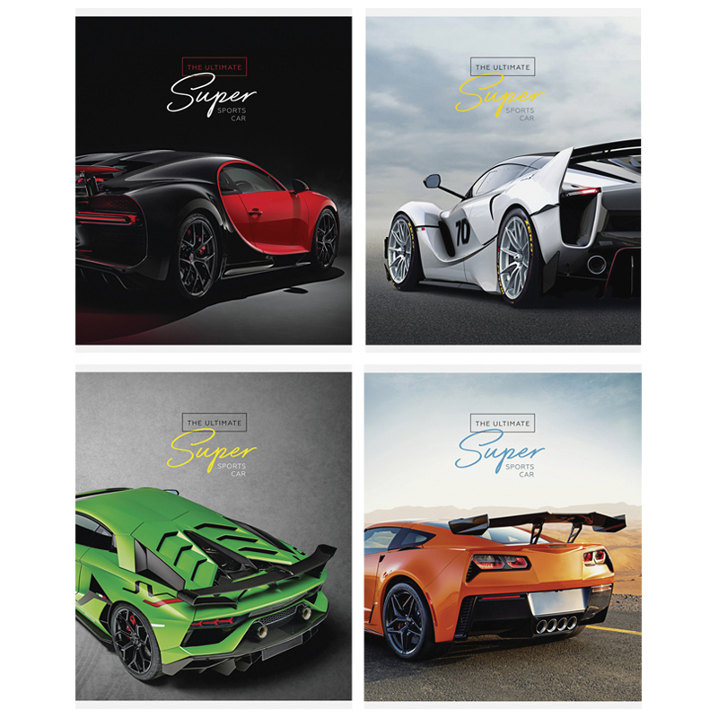 Тетрадь 48л., А5, клетка ArtSpace "Авто. Ultimate super cars"