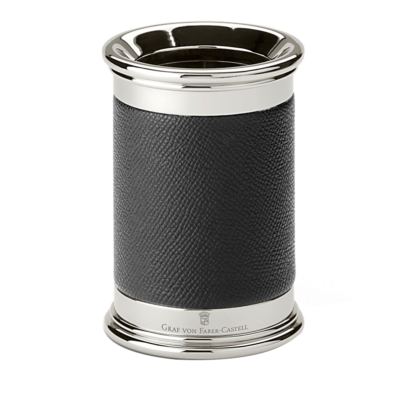 Подставка-стакан для ручек Graf von Faber-Castell "Epsom" натуральная кожа, черный цвет