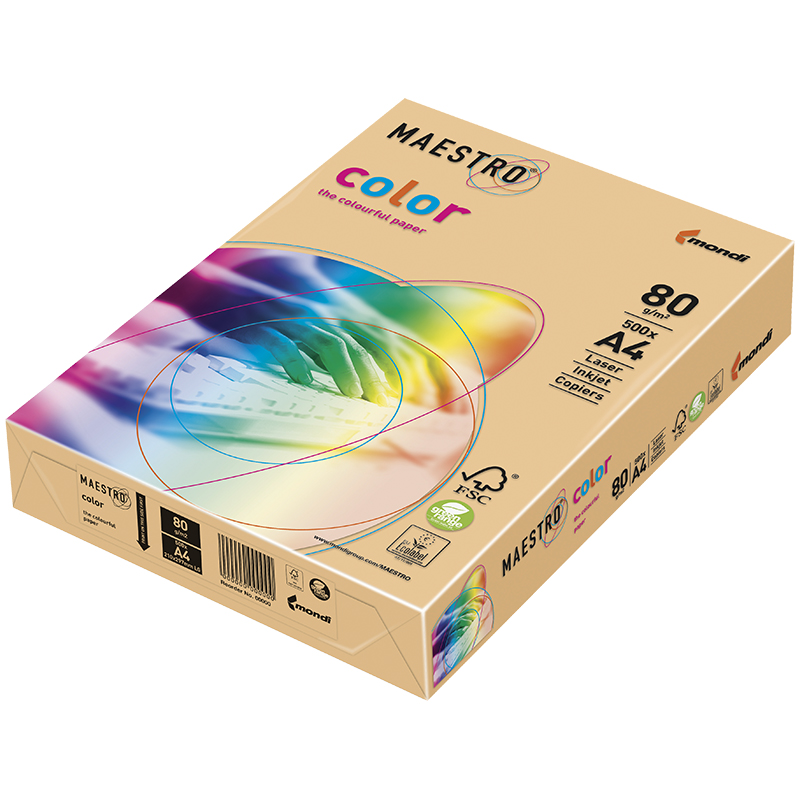 Бумага Maestro "Color trend" А4, 80г/м2, 500л. (золотистый)