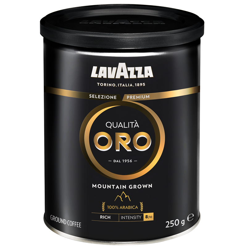 Кофе молотый Lavazza "Qualità. Oro Mountain Grown", жестяная банка, 250г