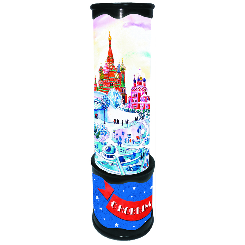 Калейдоскоп новогодний "С Новым Годом", 20,5*5,5см