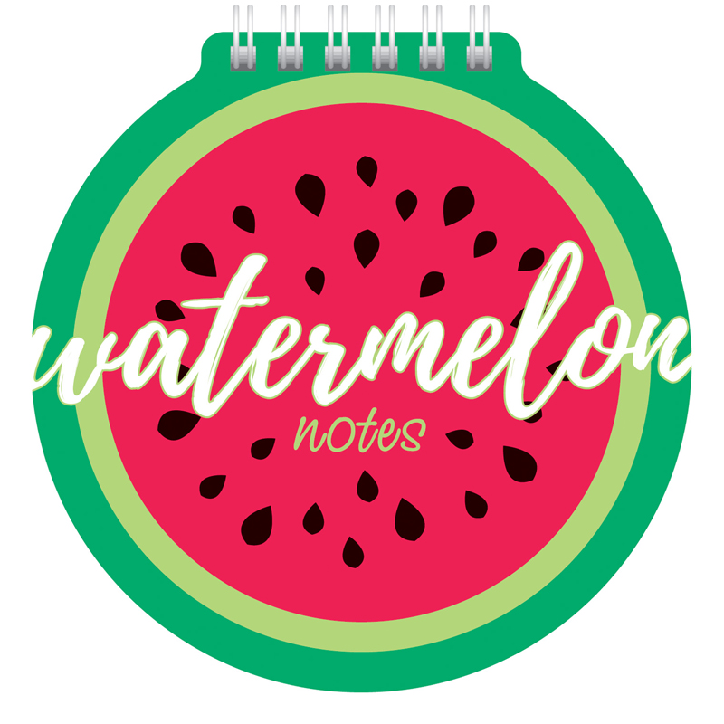 Блокнот А6 60л. на гребне Hatber "Watermelon", с фигурной высечкой
