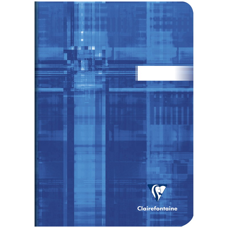 Тетрадь 48л., А5, клетка Clairefontaine, глянцевая ламинация, синяя, 90г/м2