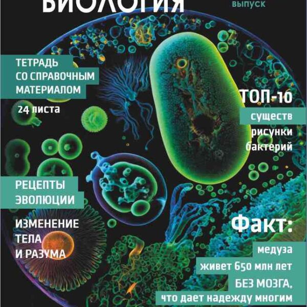 Тетрадь предметная 24 л клетка Lamark, серия "Хочу всё знать!" - Биология, выборочный уф-лак