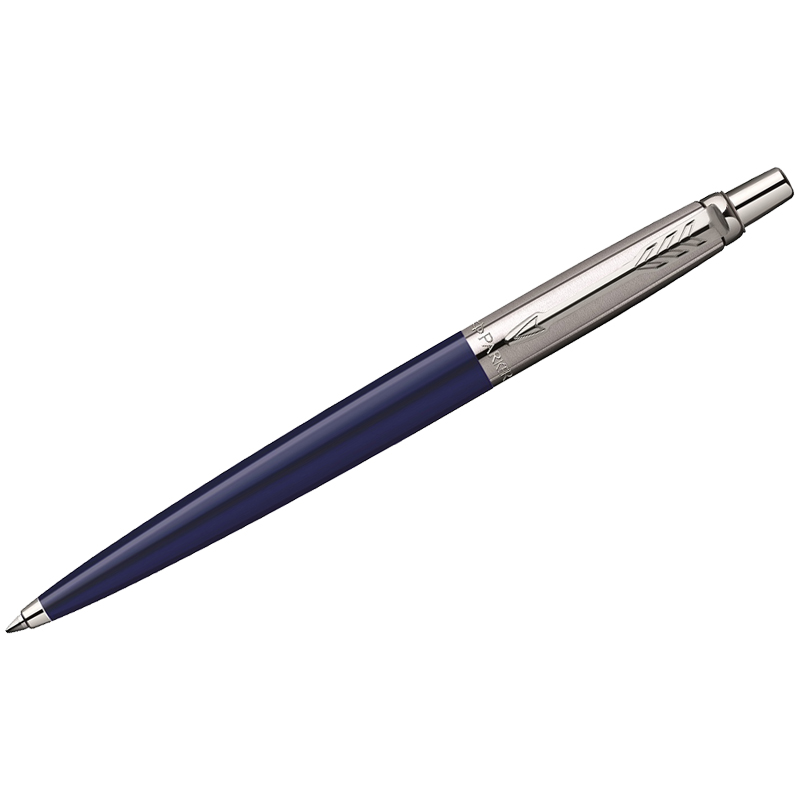 Ручка шариковая Parker "Jotter Blue Chrome" синяя, 1,0мм, кнопочн., подарочная упаковка