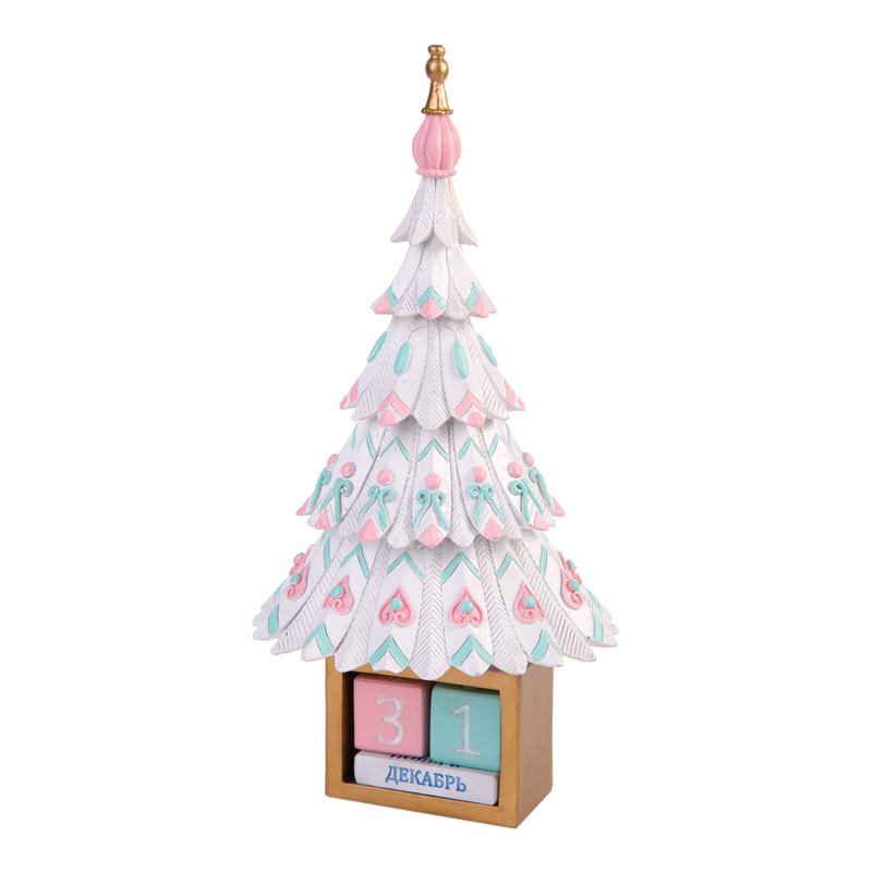 Фигурка из полирезины "Елка-календарь", 26см