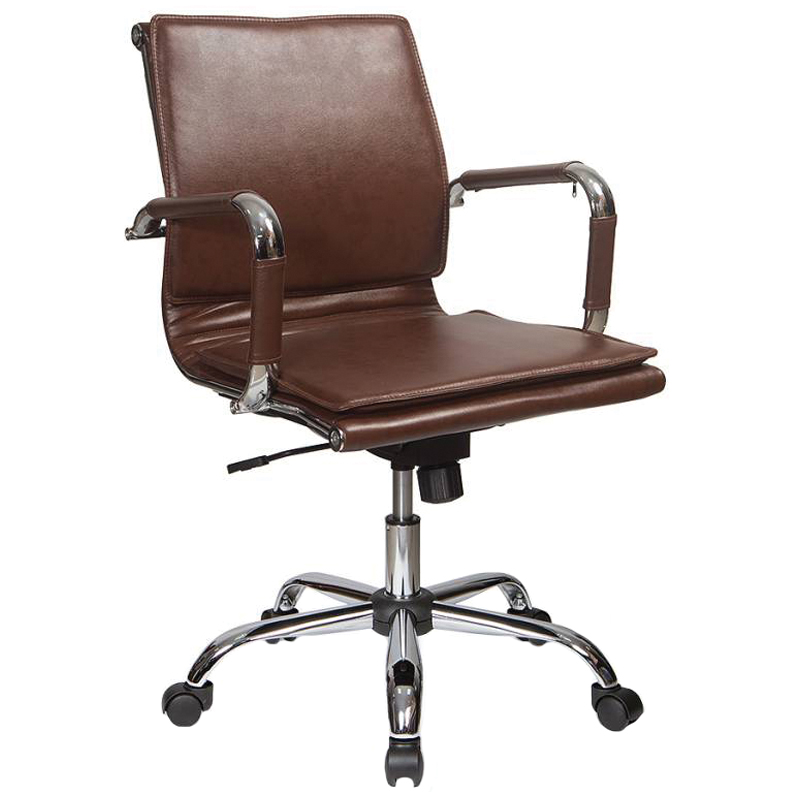 Кресло руководителя Бюрократ CH-993-Low/brown искусственная кожа коричневая
