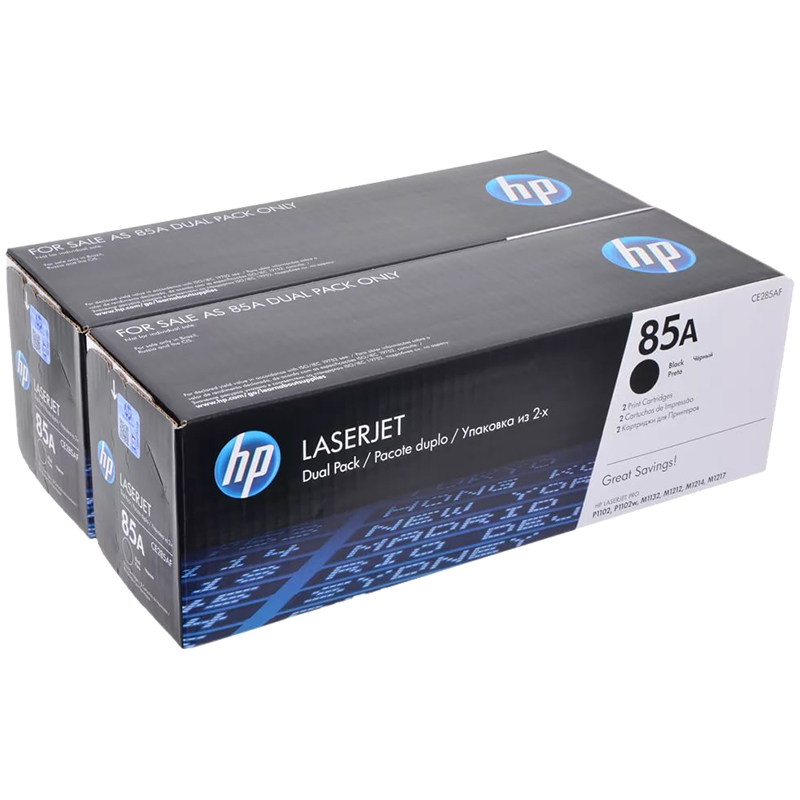 Картридж ориг. HP CE285AF (упак 2шт. CE285A) черный для LJ P1102/P1102w/M1132/M1212nf