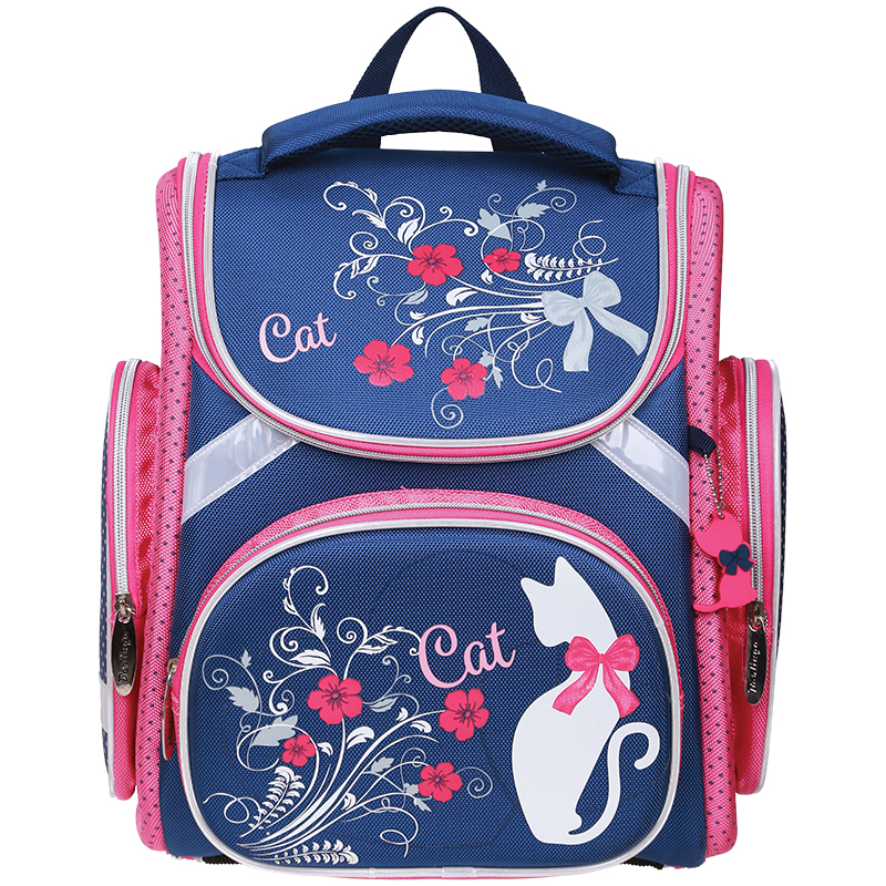 Ранец с наполнением Berlingo Ultra Compact "Vintage Cat" 37*30*17см, 1 отделение, анатомич. спинка