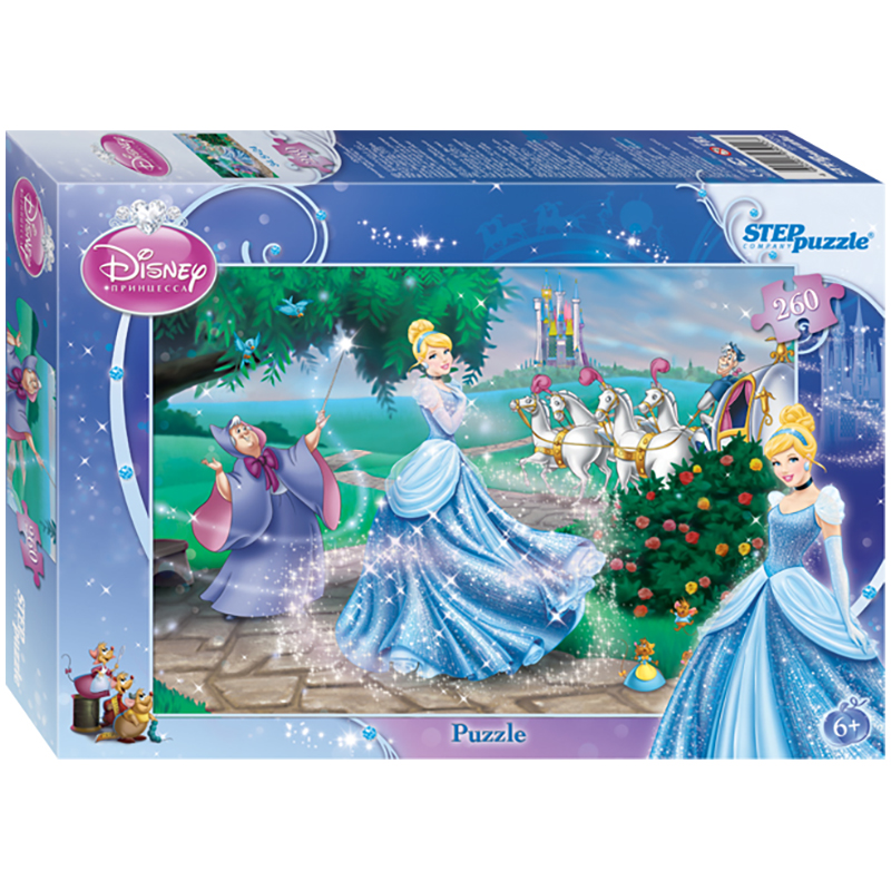 Пазл  260 эл. Step Puzzle "Disney. Принцесса", картонная коробка