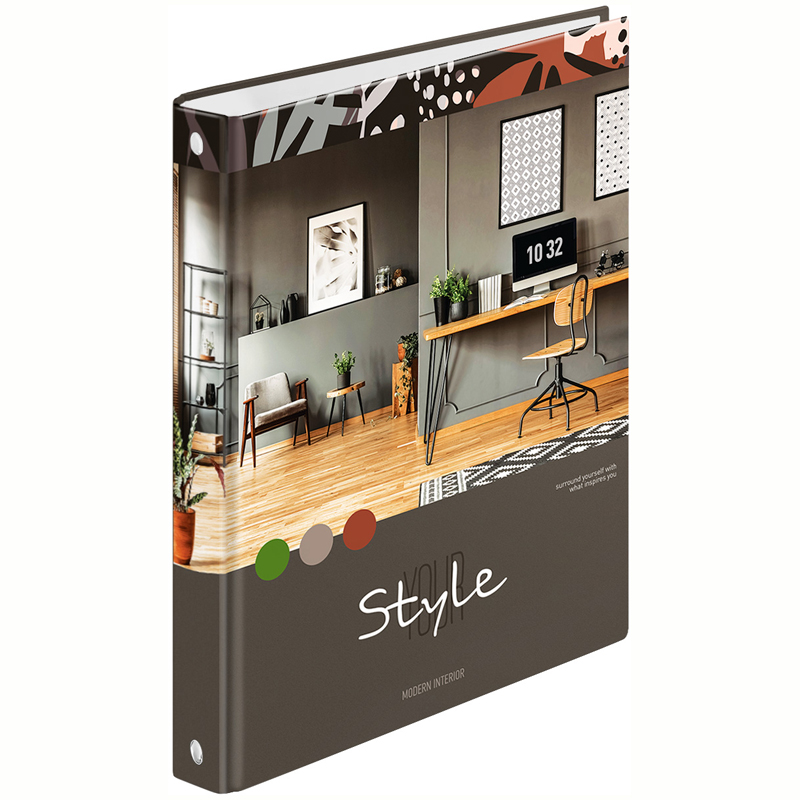 Тетрадь на кольцах А4, 100л., 7БЦ, ArtSpace "Офис. Modern style", глянцевая ламинация