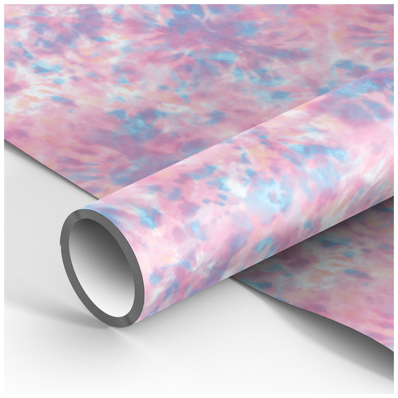 Упаковочная бумага глянц. 70*100см, MESHU "Tie-dye.Universe", 90г/м2