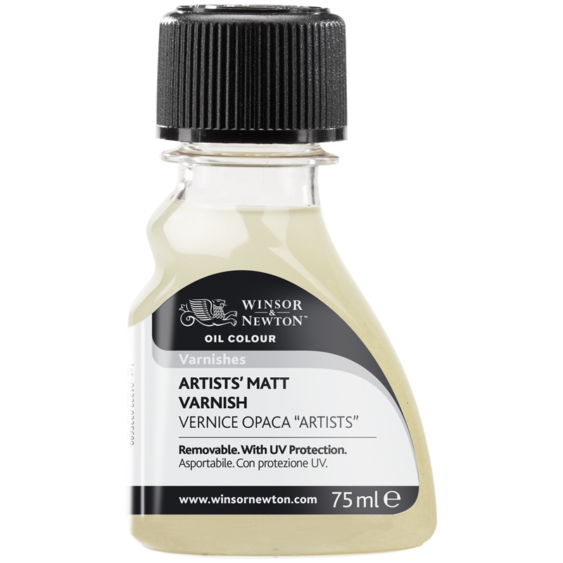 Лак матовый профессиональный Winsor&Newton для масла и акрила, 75мл, пласт. флакон