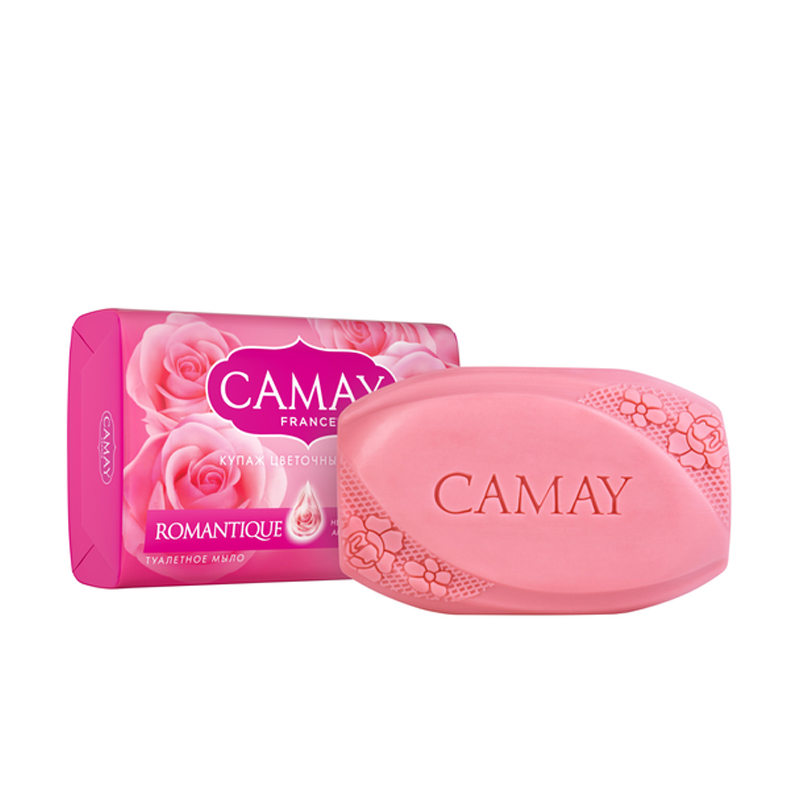 Мыло туалетное Camay "Romantique", бумажная обертка, 85г