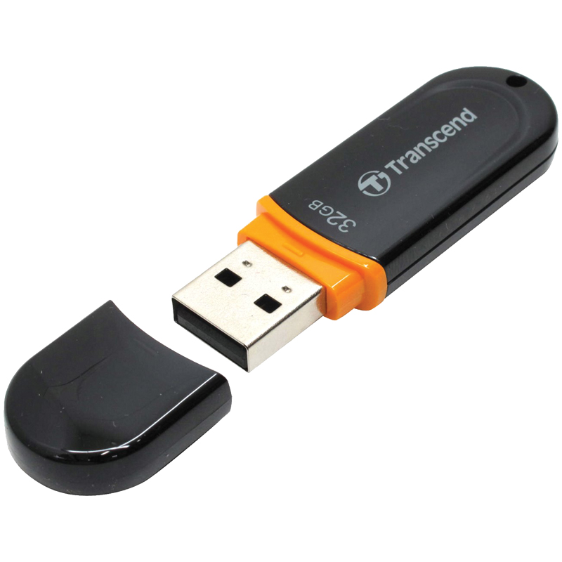 Память Transcend "JetFlash 300"  32Gb, USB 2.0 Flash Drive, черный