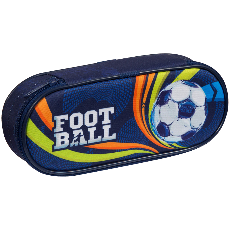 Пенал мягкий корпусный 210*85*50 Berlingo "Football", полиэстер