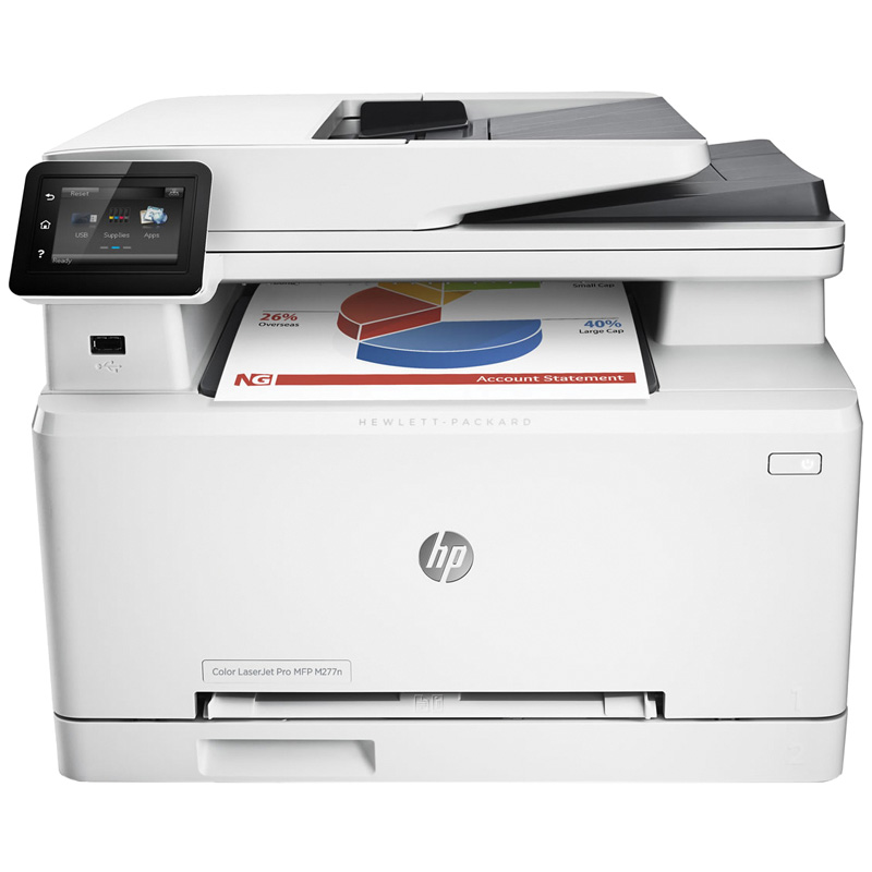МФУ лазерное цветное HP Color LJ Pro M277n (A4, 18/18ppm, 256Mb, p/c/s/f, ADF, USB/LAN)