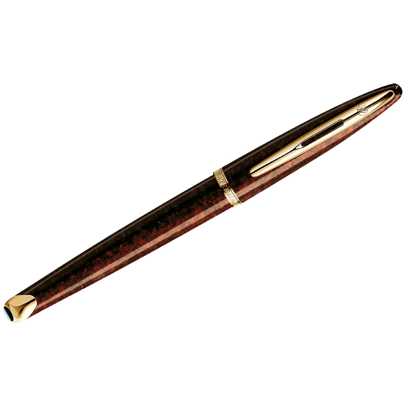 Ручка перьевая Waterman "Carene Marine Amber GT" синяя, 1,0мм, подарочная упаковка